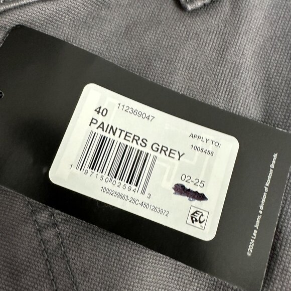 Mens Lee Workwear Carpenter Painter Shorts Gray Size 40 Style - Picture 3 of 7